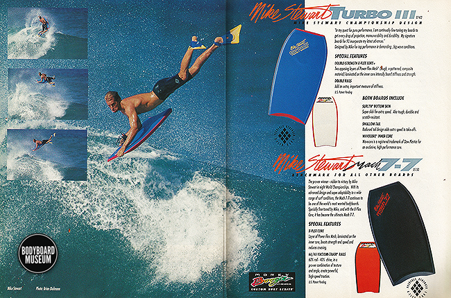 Mike Stewart Mach 7-7 '94 | Bodyboard Museum